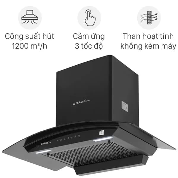 So sánh giá Máy hút mùi kính cong Pramie AC23-700 rẻ nhất? - Ảnh 2