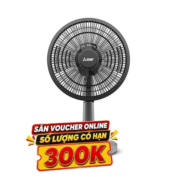 Quạt bàn Mitsubishi 5 cánh D12A-GB CY-GY 37W - Ảnh 14