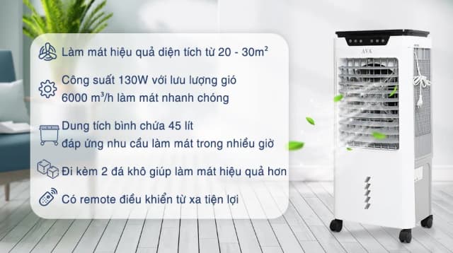 Top 1 so sánh giá Quạt điều hòa AVA RPD-200 200W Trắng - Xám - Tìm sản phẩm giá rẻ nhất - Ảnh 2