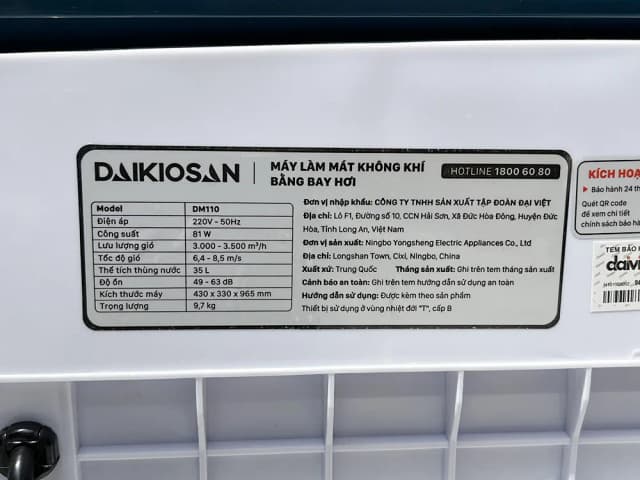 So sánh giá Quạt điều hòa Daikiosan DM110 81W rẻ nhất? - Ảnh 12