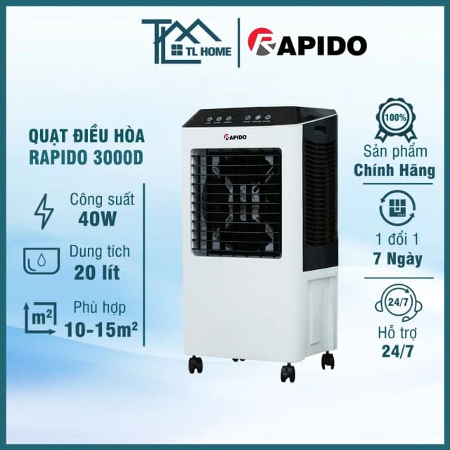 Top 1 so sánh giá Quạt điều hòa Rapido 3000D 40W - Tìm sản phẩm giá rẻ nhất - Ảnh 12