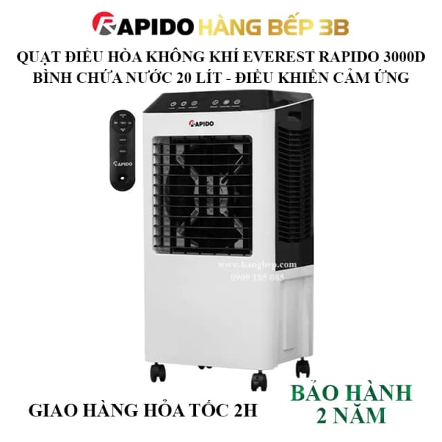 Top 1 so sánh giá Quạt điều hòa Rapido 3000D 40W - Tìm sản phẩm giá rẻ nhất - Ảnh 7