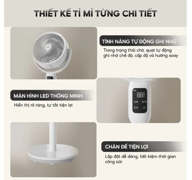 So sánh giá Quạt đứng AQUA 3 cánh AQF-ED1823T(W) 40W rẻ nhất? - Ảnh 17