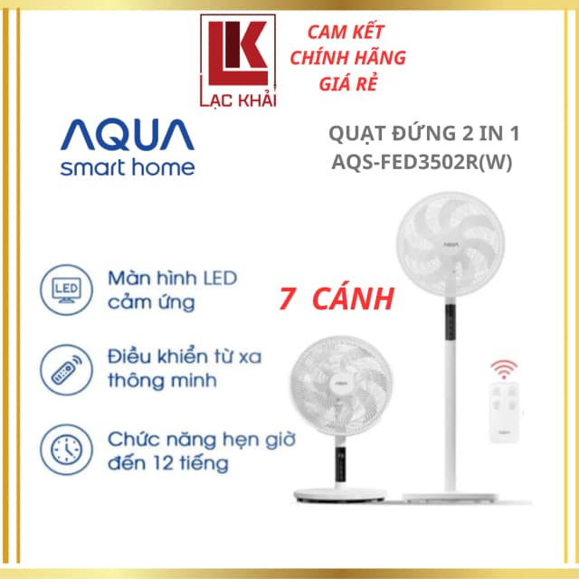 So sánh giá Quạt đứng AQUA 7 cánh AQS-FED3502R(W)-VN 50W rẻ nhất? - Ảnh 11