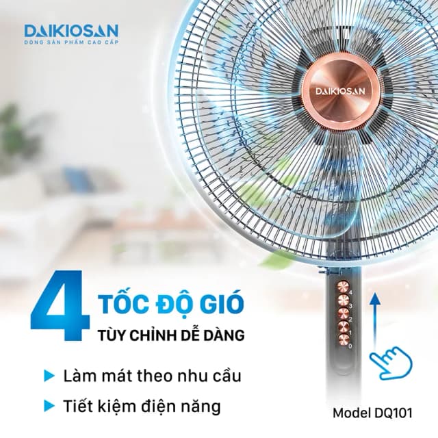 Top 1 so sánh giá Quạt đứng Daikiosan 7 cánh DQ101 70W - Tìm sản phẩm giá rẻ nhất - Ảnh 2