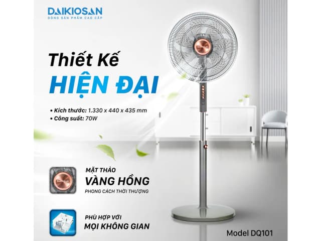 Top 1 so sánh giá Quạt đứng Daikiosan 7 cánh DQ101 70W - Tìm sản phẩm giá rẻ nhất - Ảnh 12