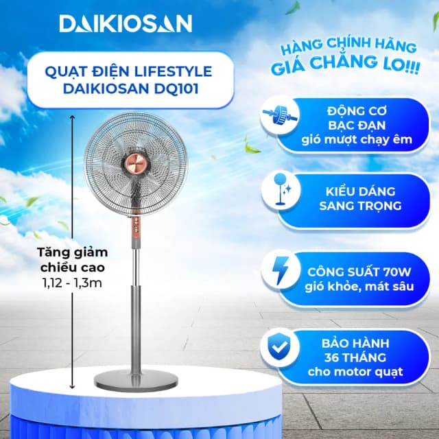 Top 1 so sánh giá Quạt đứng Daikiosan 7 cánh DQ101 70W - Tìm sản phẩm giá rẻ nhất - Ảnh 14