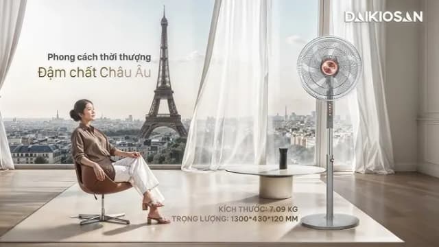 Top 1 so sánh giá Quạt đứng Daikiosan 7 cánh DQ101 70W - Tìm sản phẩm giá rẻ nhất - Ảnh 3