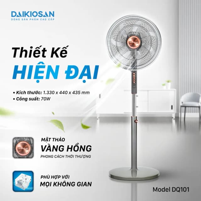 Top 1 so sánh giá Quạt đứng Daikiosan 7 cánh DQ101 70W - Tìm sản phẩm giá rẻ nhất - Ảnh 4
