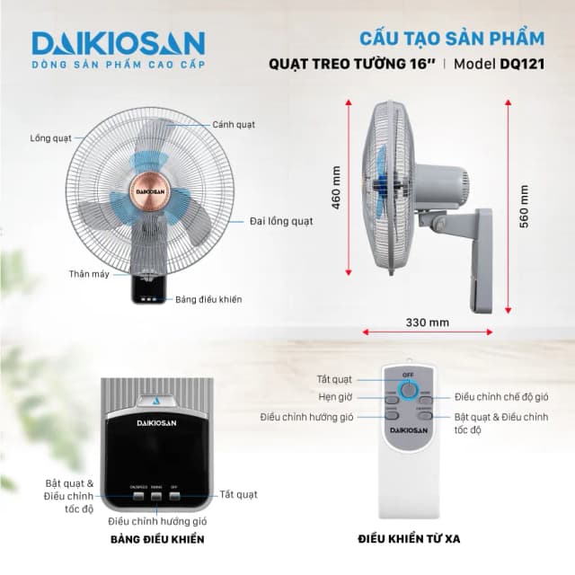 Top 1 so sánh giá Quạt đứng Daikiosan 7 cánh DQ101 70W - Tìm sản phẩm giá rẻ nhất - Ảnh 44