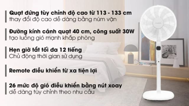 Top 1 so sánh giá Quạt đứng Daikiosan 7 cánh DQ101 70W - Tìm sản phẩm giá rẻ nhất - Ảnh 48