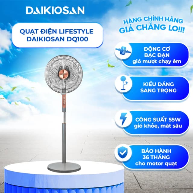 Quạt đứng Daikiosan 8 cánh DQ100 55W - Ảnh 3