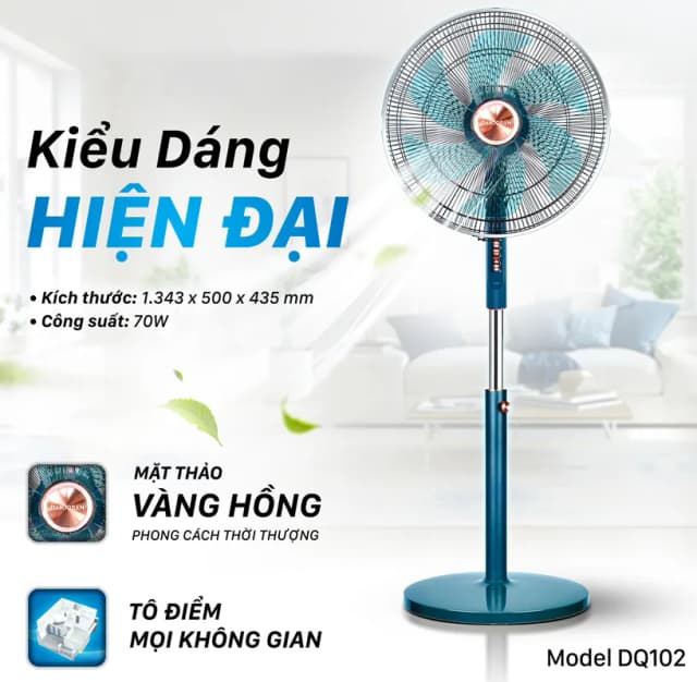 Top 1 so sánh giá Quạt đứng Daikiosan 8 cánh DQ100 55W - Tìm sản phẩm giá rẻ nhất - Ảnh 11