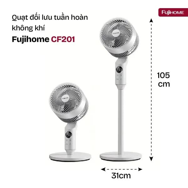 So sánh giá Quạt đứng FUJIHOME 3 cánh CF201 30 - 40W rẻ nhất? - Ảnh 5
