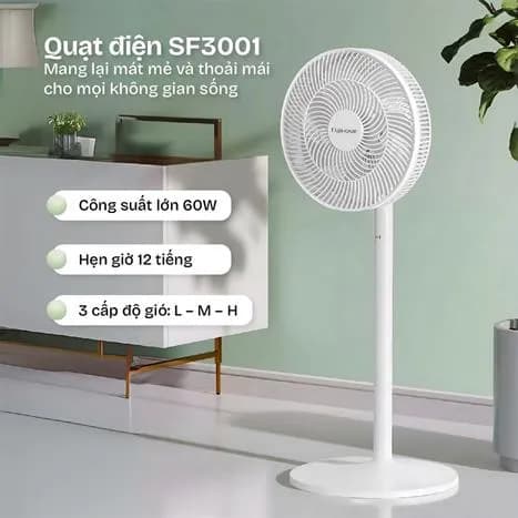 So sánh giá Quạt đứng FUJIHOME 7 cánh SF3001 40 - 60W rẻ nhất? - Ảnh 3