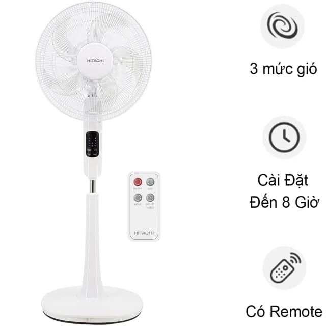 Quạt đứng Hitachi LF-A6RCWN 55W - Ảnh 20