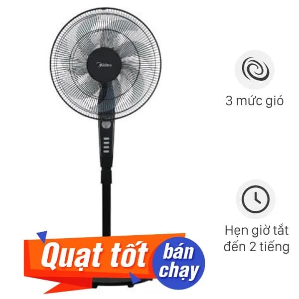 So sánh giá Quạt đứng Midea 7 cánh FS40-24EVN(K) 50W rẻ nhất? - Ảnh 3