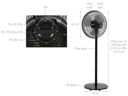 So sánh giá Quạt đứng Midea 3 cánh FS40-18CB 50W - Tìm sản phẩm giá rẻ nhất - Ảnh 3