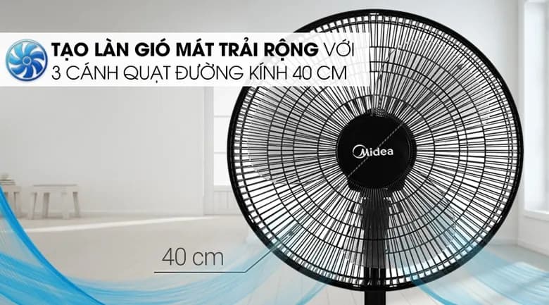 So sánh giá Quạt đứng Midea 3 cánh FS40-18CB 50W - Tìm sản phẩm giá rẻ nhất - Ảnh 10