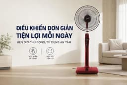 Quạt đứng Mitsubishi 3 cánh LV16-RB CY-RD 47W - Giá rẻ nhất hôm nay - Ảnh 5