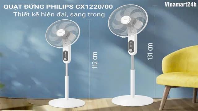 So sánh giá Quạt đứng Philips 6 cánh CX1220/00 45W rẻ nhất? - Ảnh 11