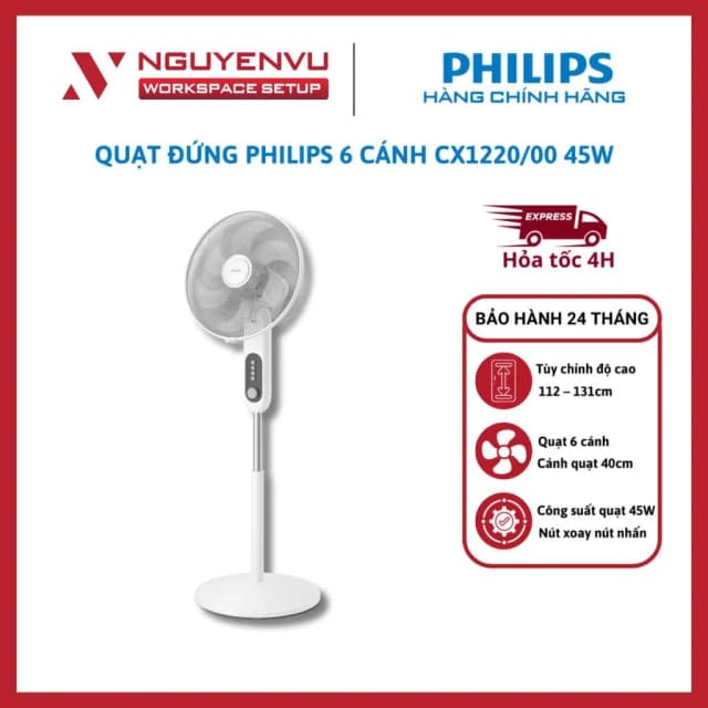 So sánh giá Quạt đứng Philips 6 cánh CX1220/00 45W rẻ nhất? - Ảnh 16