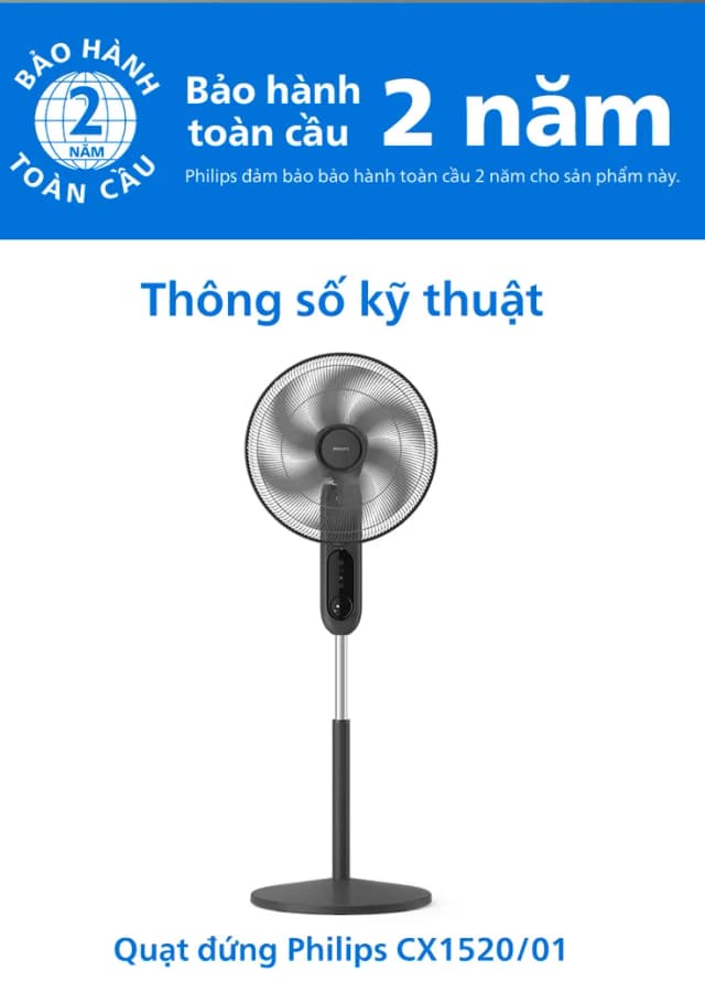 So sánh giá Quạt đứng Philips 6 cánh CX1520/01 47W rẻ nhất? - Ảnh 13
