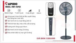So sánh giá Quạt đứng Rapido 7 cánh RWF-45SGD 55W - Tìm sản phẩm giá rẻ nhất - Ảnh 10