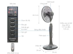 So sánh giá Quạt đứng Senko 7 cánh DR1608 65W - Tìm sản phẩm giá rẻ nhất - Ảnh 6