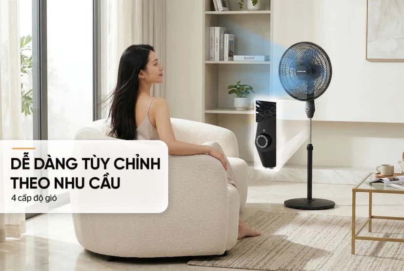 So sánh giá Quạt đứng Sunhouse 6 cánh SHD7361B 85W - Tìm sản phẩm giá rẻ nhất - Ảnh 3