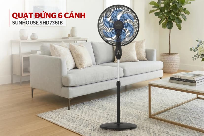 So sánh giá Quạt đứng Sunhouse 6 cánh SHD7361B 85W - Tìm sản phẩm giá rẻ nhất - Ảnh 4