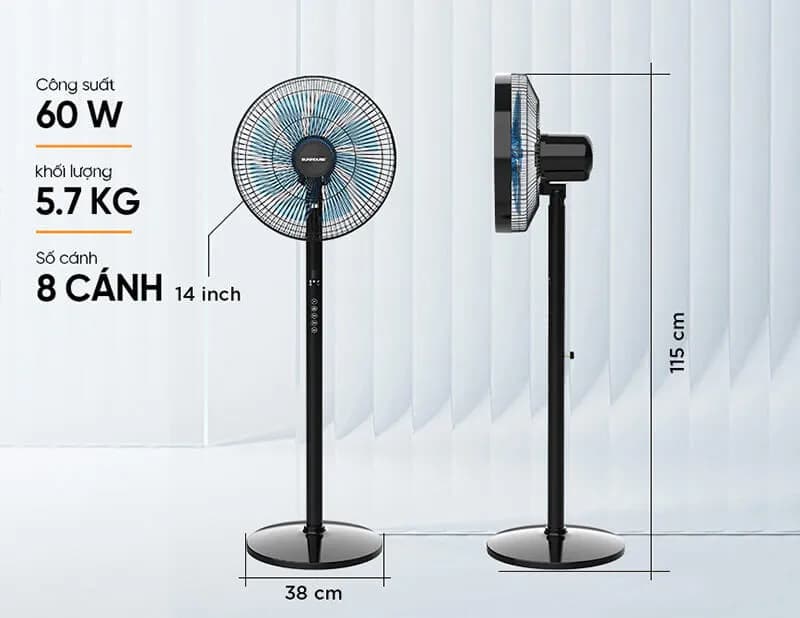 So sánh giá Quạt đứng Sunhouse 6 cánh SHD7361B 85W - Tìm sản phẩm giá rẻ nhất - Ảnh 5