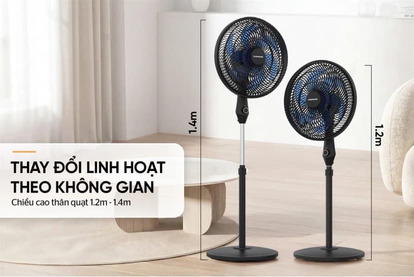 So sánh giá Quạt đứng Sunhouse 6 cánh SHD7361B 85W - Tìm sản phẩm giá rẻ nhất - Ảnh 6