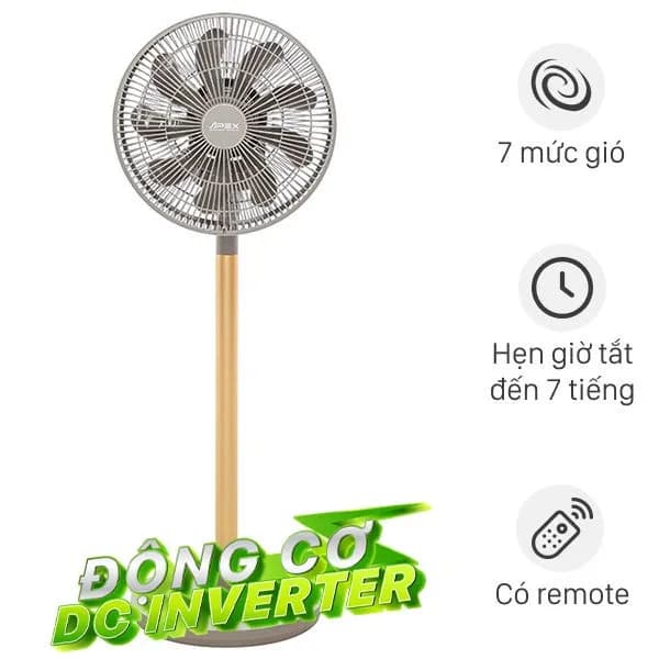 Quạt tuần hoàn Sunhouse Apex 9 cánh APF7326B 38W - Ảnh 2