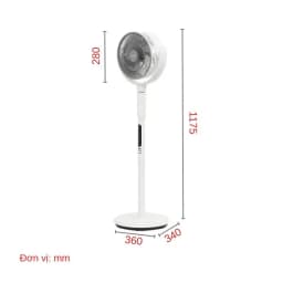 So sánh giá Quạt tuần hoàn Toshiba 7 cánh F-DSC50XVN(W) 24W - Tìm sản phẩm giá rẻ nhất - Ảnh 8