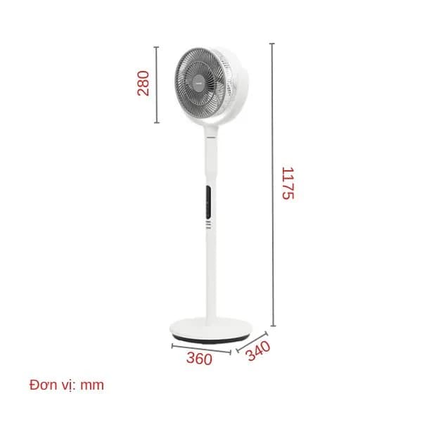 So sánh giá Quạt tuần hoàn Toshiba 7 cánh F-DSC50XVN(W) 24W - Tìm sản phẩm giá rẻ nhất - Ảnh 8