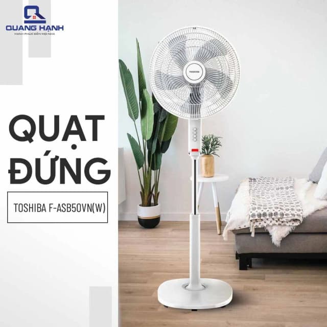 So sánh giá Quạt đứng Toshiba 5 cánh F-ASB50VN(W) 55W rẻ nhất? - Ảnh 9