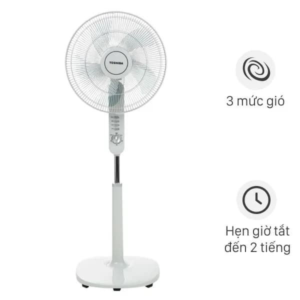 So sánh giá Quạt đứng Toshiba 5 cánh F-LSA10(H)VN 50W - Tìm sản phẩm giá rẻ nhất - Ảnh 2