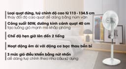 So sánh giá Quạt đứng Toshiba 5 cánh F-LSA10(H)VN 50W - Tìm sản phẩm giá rẻ nhất - Ảnh 16