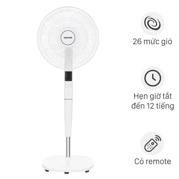 So sánh giá Quạt đứng Toshiba 9 cánh F-LSD30(W)VN 30W rẻ nhất? - Ảnh 2