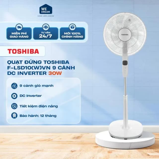 So sánh giá Quạt đứng Toshiba 9 cánh F-LSD30(W)VN 30W rẻ nhất? - Ảnh 14