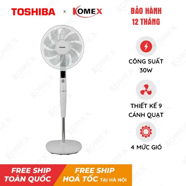 So sánh giá Quạt đứng Toshiba 9 cánh F-LSD30(W)VN 30W rẻ nhất? - Ảnh 7