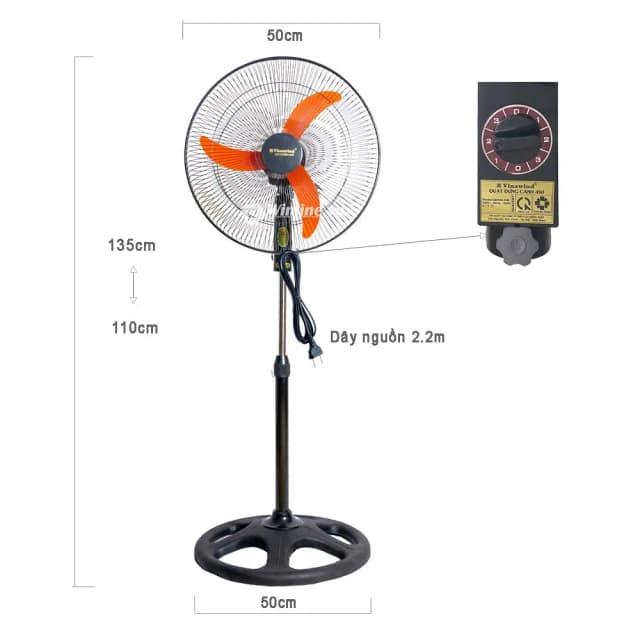So sánh giá Quạt đứng Vinawind 3 cánh QĐ450-ĐM 50W rẻ nhất? - Ảnh 14