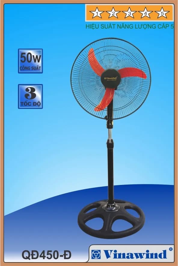 So sánh giá Quạt đứng Vinawind 3 cánh QĐ450-ĐM 50W rẻ nhất? - Ảnh 5