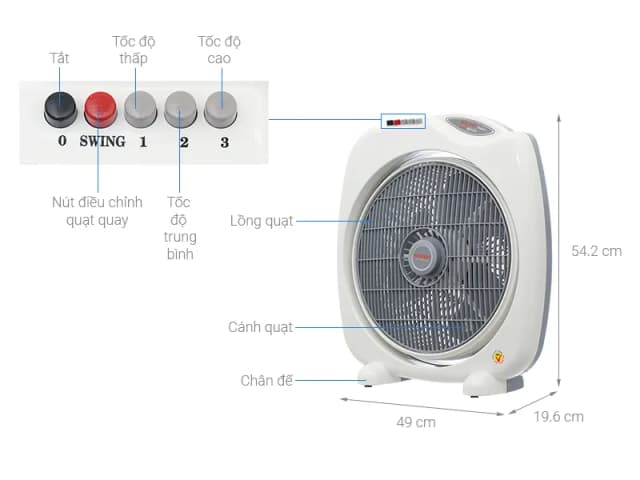 So sánh giá Quạt hộp Senko 3 cánh BD1410 47W rẻ nhất? - Ảnh 5