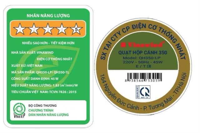 So sánh giá Quạt hộp Vinawind 3 cánh QH350-LP 45W rẻ nhất? - Ảnh 3