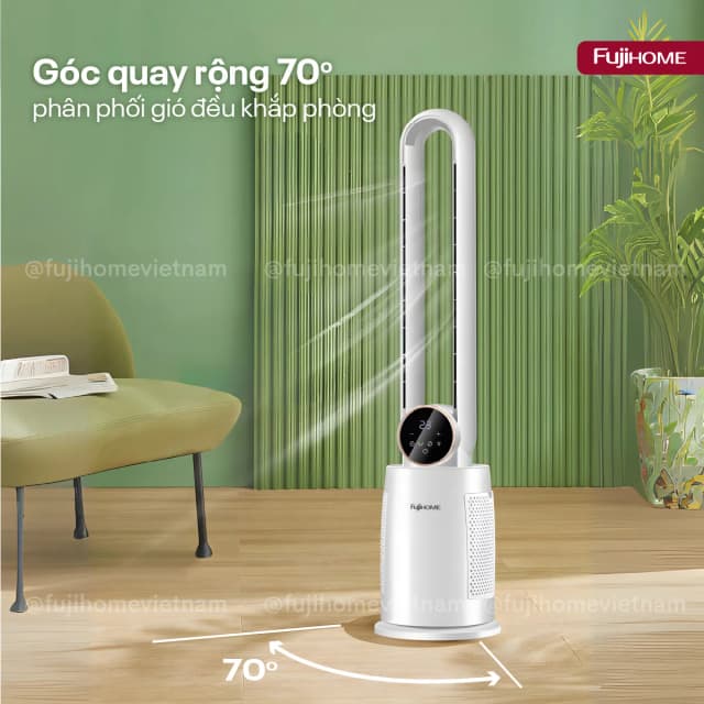 Quạt không cánh FUJIHOME BF-03R 60W - Ảnh 5