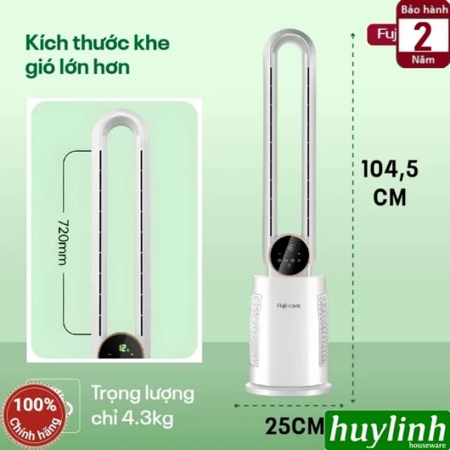 Top 1 so sánh giá Quạt không cánh FUJIHOME BF-03R 60W - Tìm sản phẩm giá rẻ nhất - Ảnh 11