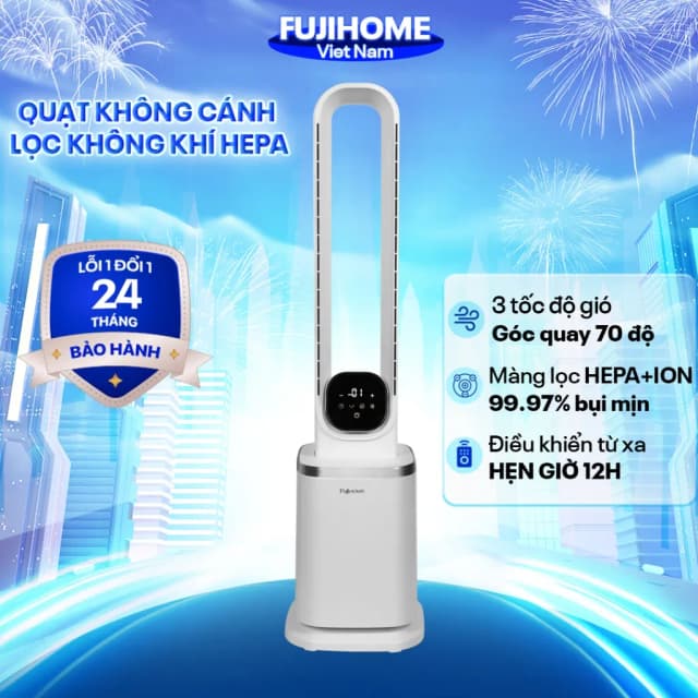 Top 1 so sánh giá Quạt không cánh FUJIHOME BF-05R-HEPA 65W - Tìm sản phẩm giá rẻ nhất - Ảnh 11