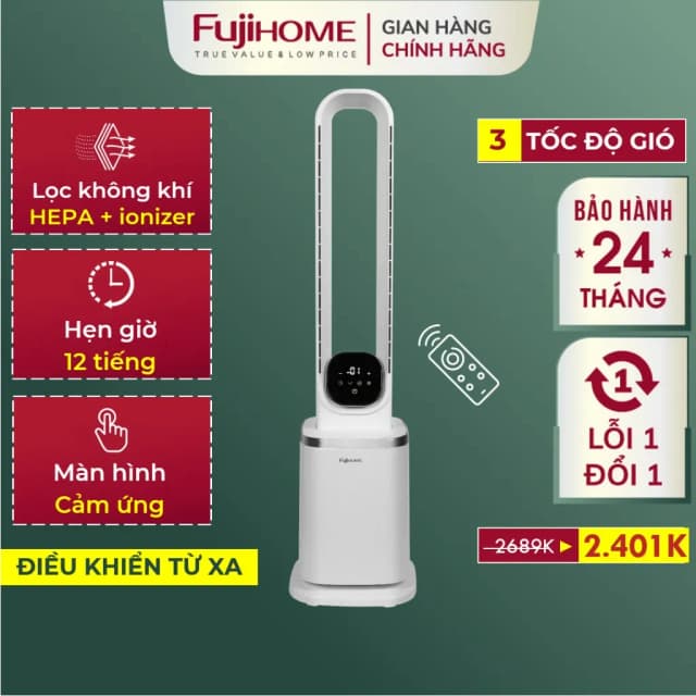 Top 1 so sánh giá Quạt không cánh FUJIHOME BF-05R-HEPA 65W - Tìm sản phẩm giá rẻ nhất - Ảnh 14